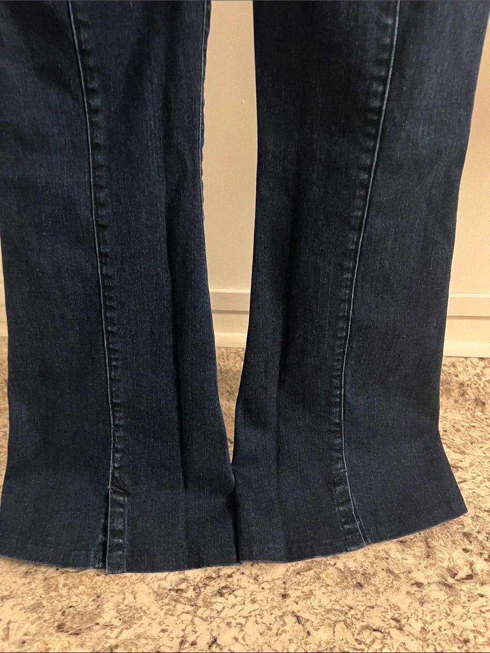 J Brand Dark High Waist Trouser Wide Flare Leg Jeans
